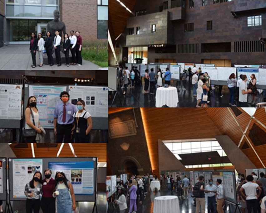 Photo collage of Summer Undergraduate Research Expo